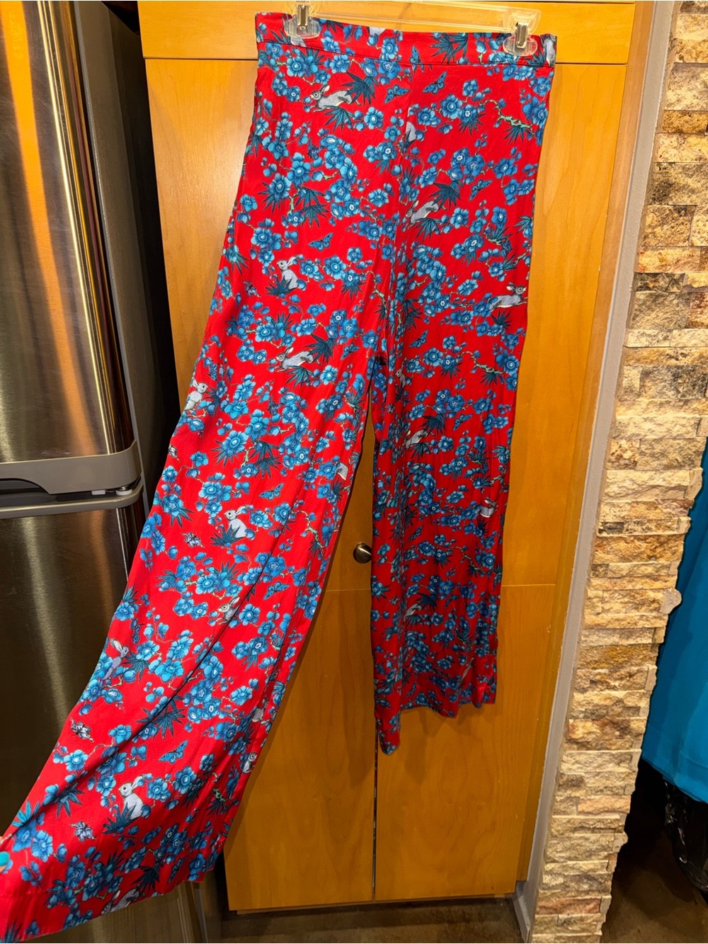 Jim Thompson Flat Front Pants-Rabbit Red